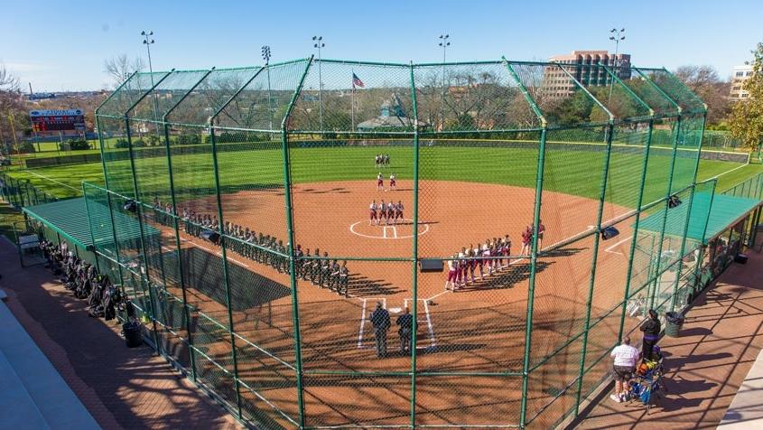 Aerial 视图 of 杰西H. Jones Softball Field